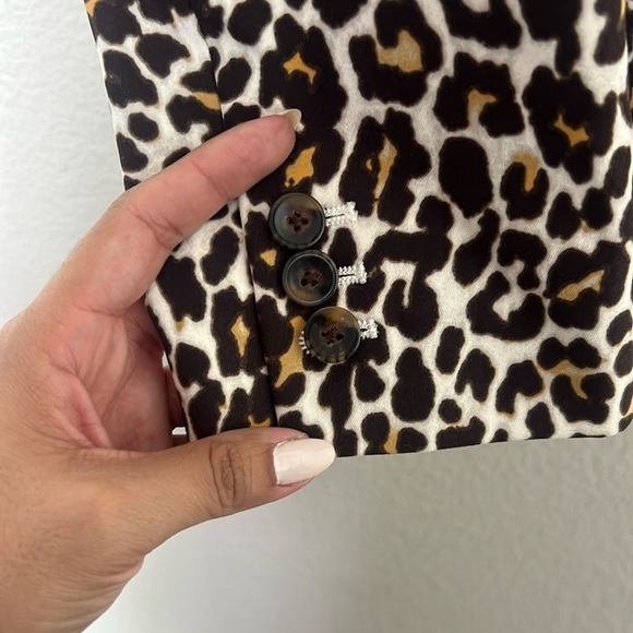 JCrew Leopard Print Women's Two Button Blazer - Picture 6 of 10